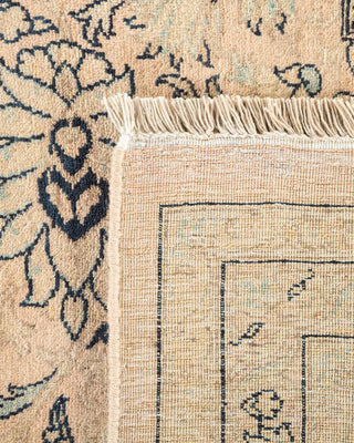 Traditional Mogul Beige Wool Area Rug 8' 1" x 10' 1" - Solo Rugs