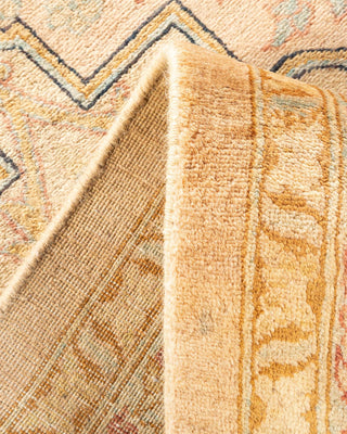 Traditional Mogul Beige Wool Area Rug 8' 2" x 10' 4" - Solo Rugs