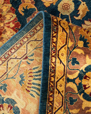 Traditional Mogul Blue Wool Area Rug 8' 3" x 10' 2" - Solo Rugs