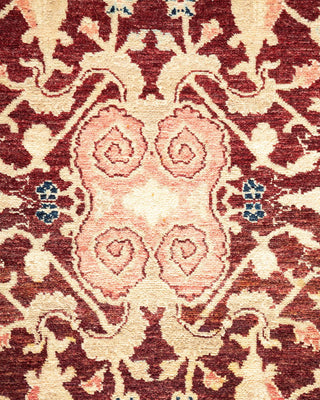 Traditional Mogul Red Wool Area Rug 8' 2" x 10' 3" - Solo Rugs