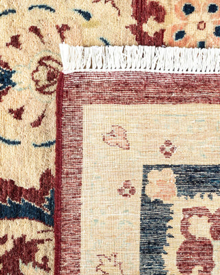 Traditional Mogul Red Wool Area Rug 8' 2" x 10' 3" - Solo Rugs