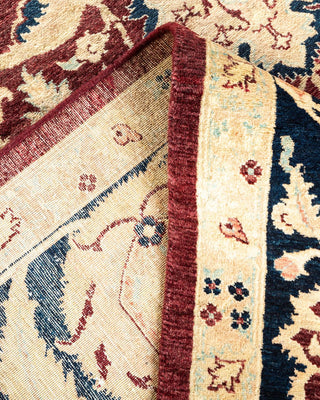 Traditional Mogul Red Wool Area Rug 8' 2" x 10' 3" - Solo Rugs