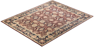 Traditional Mogul Red Wool Area Rug 8' 2" x 10' 3" - Solo Rugs