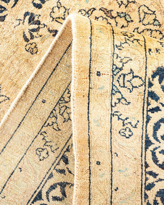 Traditional Mogul Beige Wool Area Rug 6' 2" x 9' 2" - Solo Rugs