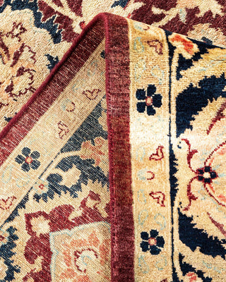 Traditional Mogul Red Wool Area Rug 6' 1" x 9' 1" - Solo Rugs