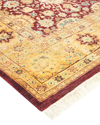 Traditional Mogul Red Wool Area Rug 5' 10" x 8' 10" - Solo Rugs
