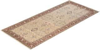 Traditional Mogul Ivory Wool Runner 6' 2" x 13' 9" - Solo Rugs