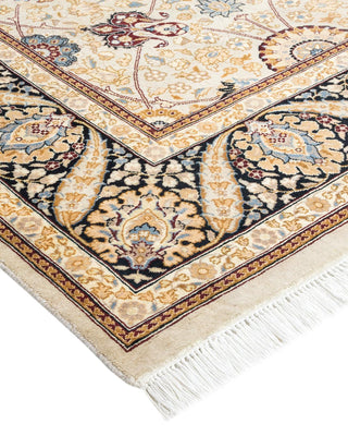 Traditional Mogul Ivory Wool Runner 6' 2" x 13' 9" - Solo Rugs