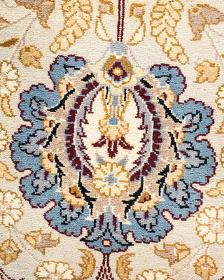 Traditional Mogul Ivory Wool Runner 6' 2" x 13' 9" - Solo Rugs