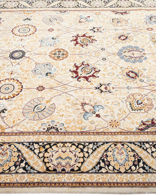 Traditional Mogul Ivory Wool Runner 6' 2" x 13' 9" - Solo Rugs