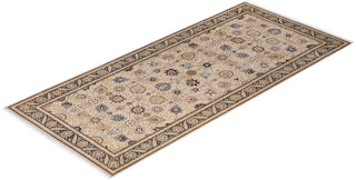 Traditional Mogul Ivory Wool Runner 6' 2" x 13' 9" - Solo Rugs
