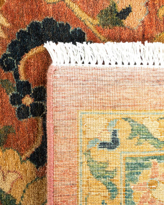Traditional Mogul Orange Wool Area Rug 12' 0" x 17' 10" - Solo Rugs