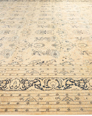 Traditional Mogul Ivory Wool Area Rug 12' 1" x 15' 1" - Solo Rugs