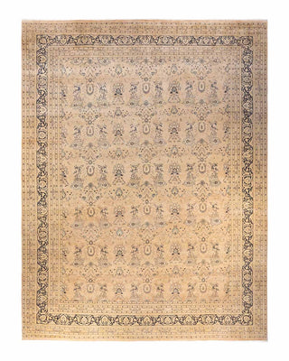 Traditional Mogul Ivory Wool Area Rug 12' 1" x 15' 1" - Solo Rugs