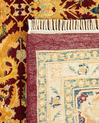 Traditional Mogul Red Wool Area Rug 9' 2" x 11' 10" - Solo Rugs