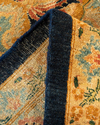 Traditional Mogul Blue Wool Area Rug 8' 2" x 10' 2" - Solo Rugs
