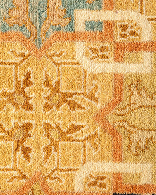 Traditional Mogul Ivory Wool Area Rug 9' 1" x 11' 10" - Solo Rugs
