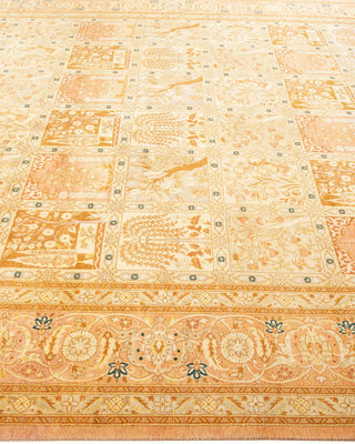 Traditional Mogul Brown Wool Area Rug 8' 2" x 10' 1" - Solo Rugs