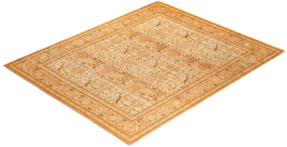 Traditional Mogul Brown Wool Area Rug 8' 2" x 10' 1" - Solo Rugs