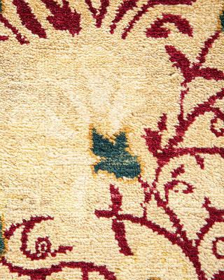 Traditional Mogul Ivory Wool Area Rug 8' 2" x 10' 3" - Solo Rugs