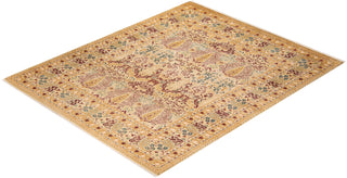 Traditional Mogul Ivory Wool Area Rug 8' 2" x 10' 3" - Solo Rugs