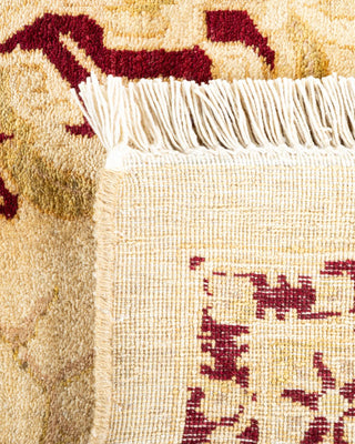 Traditional Mogul Ivory Wool Area Rug 8' 1" x 10' 3" - Solo Rugs