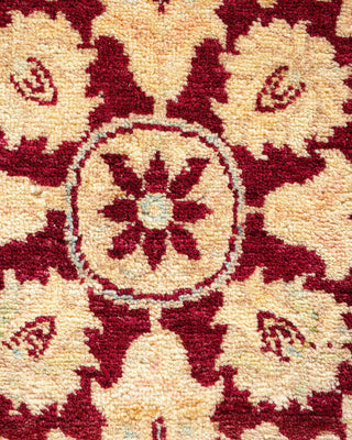 Traditional Mogul Ivory Wool Area Rug 8' 2" x 10' 0" - Solo Rugs