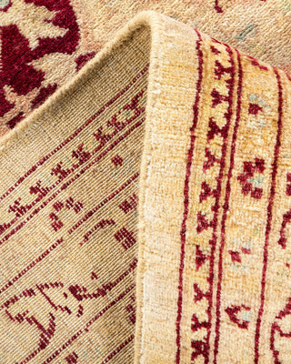 Traditional Mogul Ivory Wool Area Rug 8' 2" x 10' 0" - Solo Rugs
