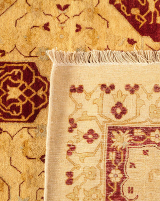 Traditional Mogul Ivory Wool Area Rug 9' 3" x 12' 0" - Solo Rugs