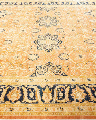Traditional Mogul Brown Wool Area Rug 8' 2" x 10' 8" - Solo Rugs