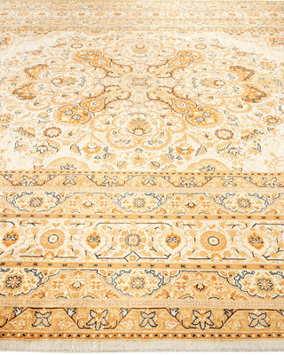 Traditional Mogul Ivory Wool Area Rug 8' 2" x 10' 3" - Solo Rugs
