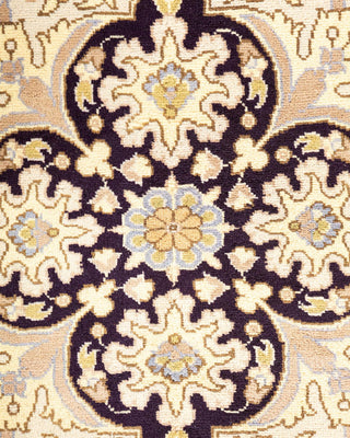 Traditional Mogul Ivory Wool Area Rug 6' 2" x 8' 10" - Solo Rugs