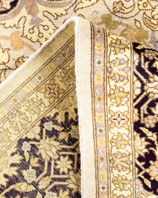 Traditional Mogul Ivory Wool Area Rug 6' 2" x 8' 10" - Solo Rugs
