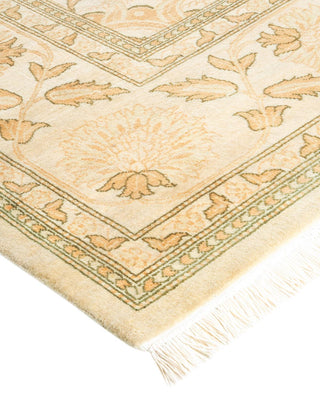 Traditional Mogul Ivory Wool Area Rug 8' 1" x 10' 3" - Solo Rugs