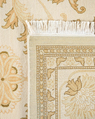Traditional Mogul Ivory Wool Area Rug 8' 1" x 10' 3" - Solo Rugs