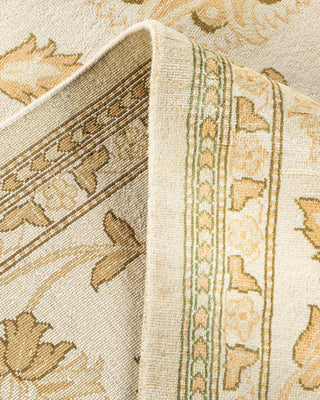 Traditional Mogul Ivory Wool Area Rug 8' 1" x 10' 3" - Solo Rugs