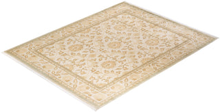 Traditional Mogul Ivory Wool Area Rug 8' 1" x 10' 3" - Solo Rugs