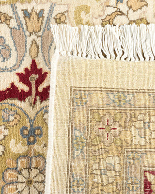 Traditional Mogul Ivory Wool Area Rug 9' 2" x 16' 6" - Solo Rugs