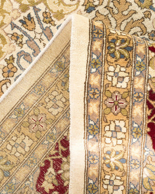 Traditional Mogul Ivory Wool Area Rug 9' 2" x 16' 6" - Solo Rugs