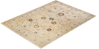 Eclectic, One-of-a-Kind Hand-Knotted Area Rug - Ivory, 9' 0" x 12' 3" - Solo Rugs