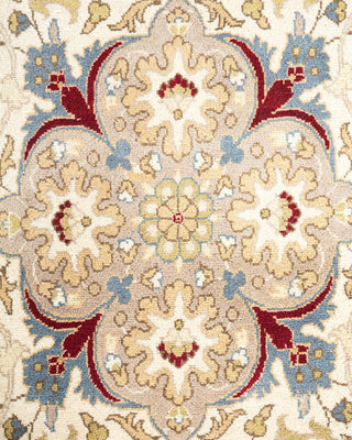 Traditional Mogul Ivory Wool Area Rug 9' 1" x 16' 10" - Solo Rugs