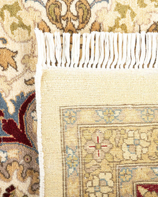 Traditional Mogul Ivory Wool Area Rug 9' 1" x 16' 10" - Solo Rugs
