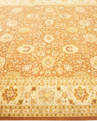 Traditional Mogul Orange Wool Area Rug 8' 2" x 10' 4" - Solo Rugs