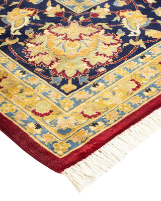 Traditional Mogul Red Wool Area Rug 8' 2" x 10' 3" - Solo Rugs
