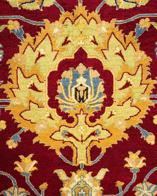 Traditional Mogul Red Wool Area Rug 8' 2" x 10' 3" - Solo Rugs