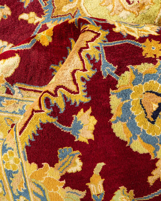 Traditional Mogul Red Wool Area Rug 8' 2" x 10' 3" - Solo Rugs