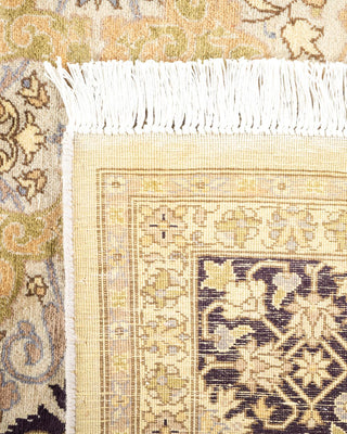 Traditional Mogul Ivory Wool Area Rug 6' 2" x 8' 10" - Solo Rugs