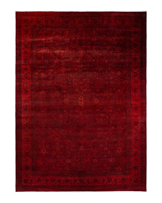 Fine Vibrance, One-of-a-Kind Handmade Area Rug - Red, 16' 10" x 12' 3" - Solo Rugs