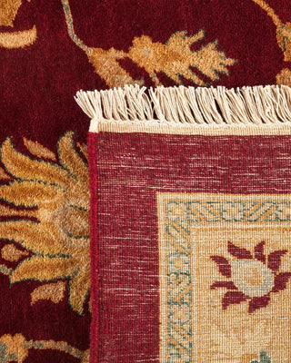 Traditional Mogul Red Wool Area Rug 12' 3" x 17' 10" - Solo Rugs