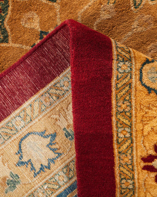 Traditional Mogul Red Wool Area Rug 12' 3" x 17' 10" - Solo Rugs